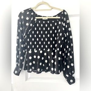 Polka dot blouse